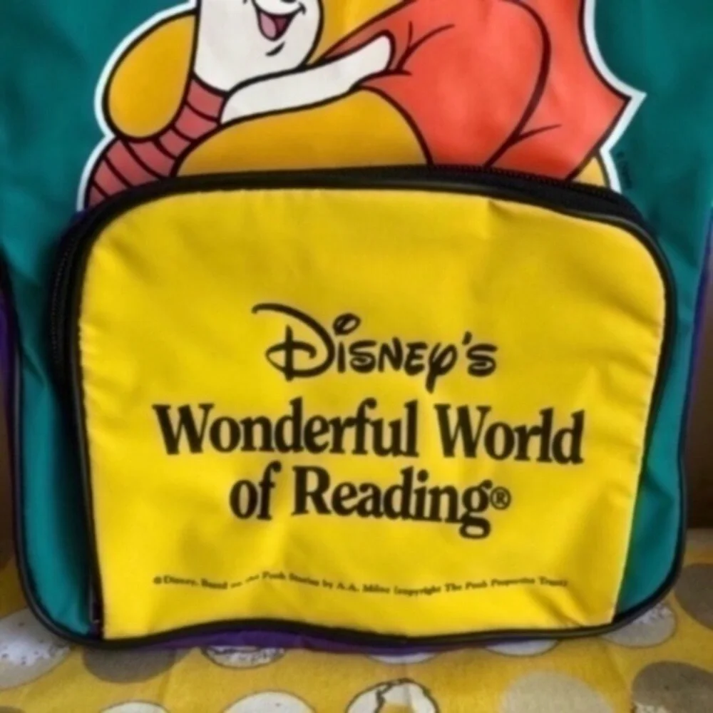 Kids Vintage Winnie the Pooh color block backpack - Picture 2 of 10